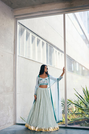 Sea Green Lehenga Set
