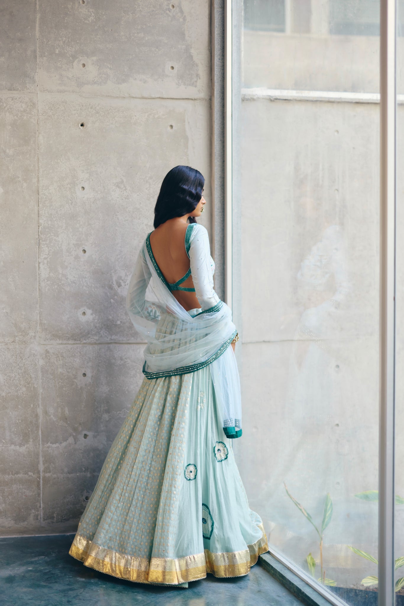 Sea Green Lehenga Set