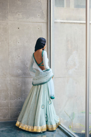 Sea Green Lehenga Set