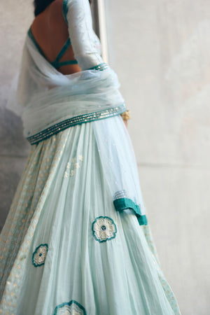 Sea Green Lehenga Set