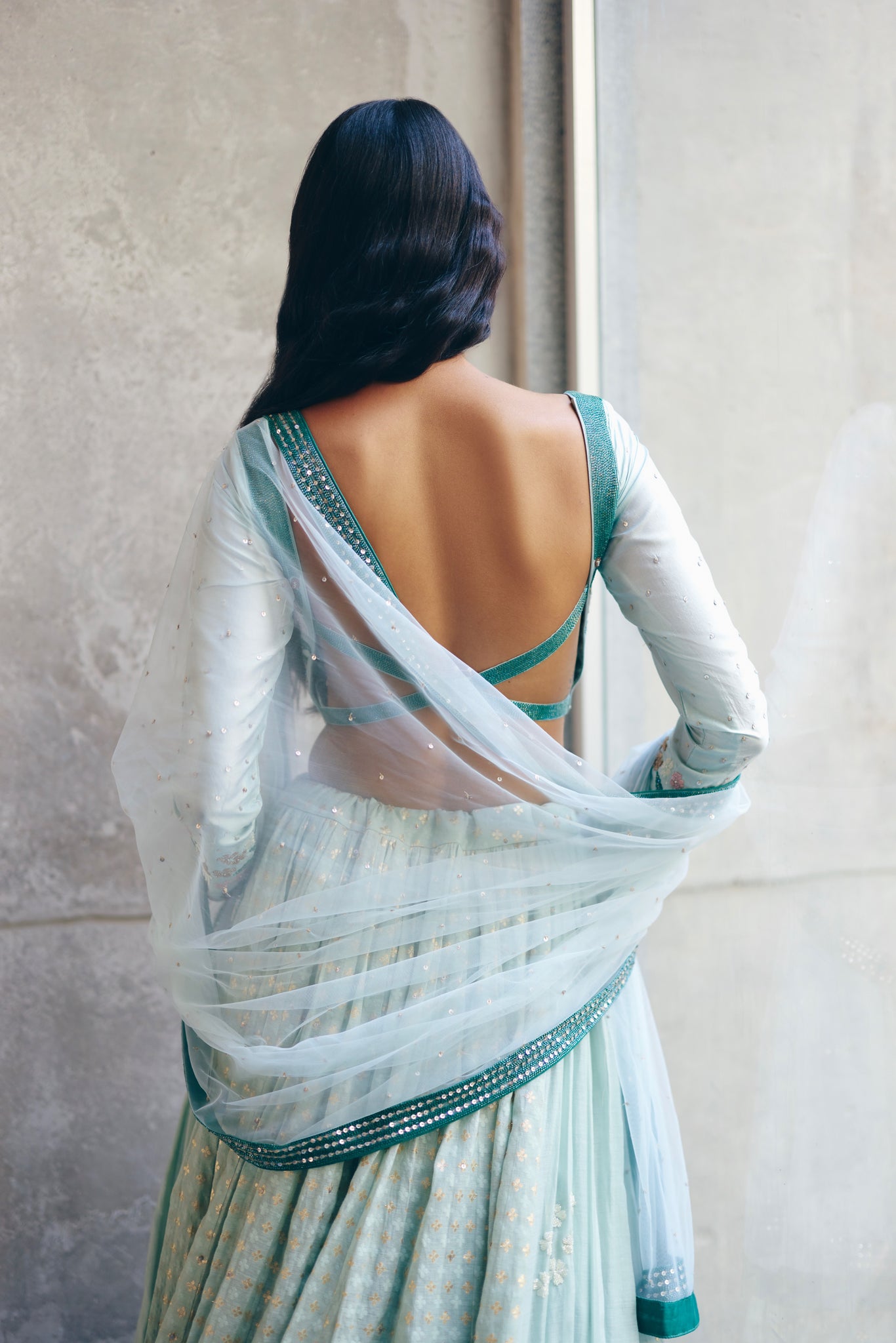 Sea Green Lehenga Set