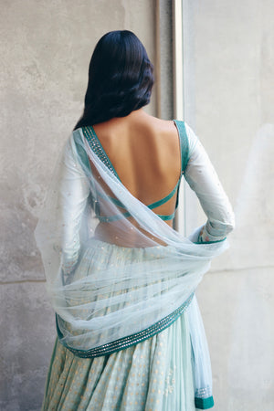 Sea Green Lehenga Set