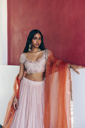 Blush Pink Lehenga Set
