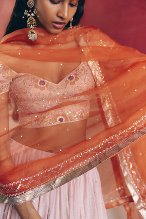 Blush Pink Lehenga Set