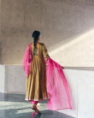 Bronze Tissue Angrakha Set