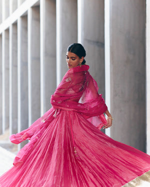 Rani Pink Lehenga Set