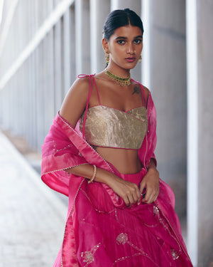 Rani Pink Lehenga Set