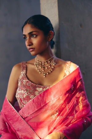 Rani Pink Saree
