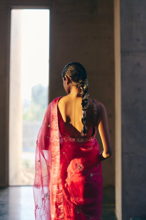 Rani Pink Saree