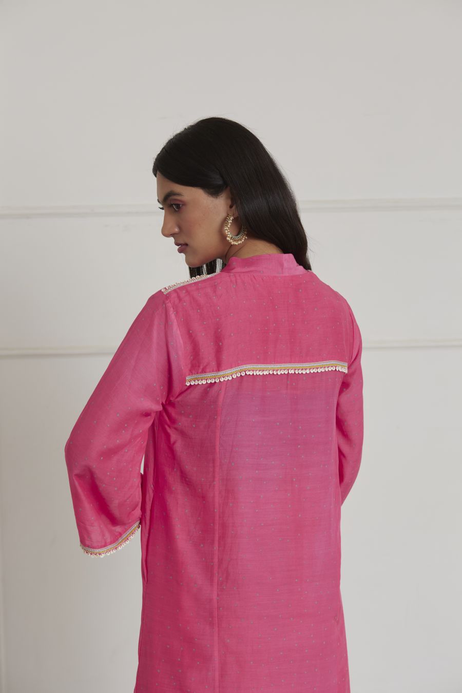 Fuschia Pink & Powder Blue Co-ord Set