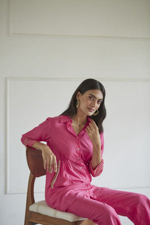 Fuschia Pink Co-Ord Set