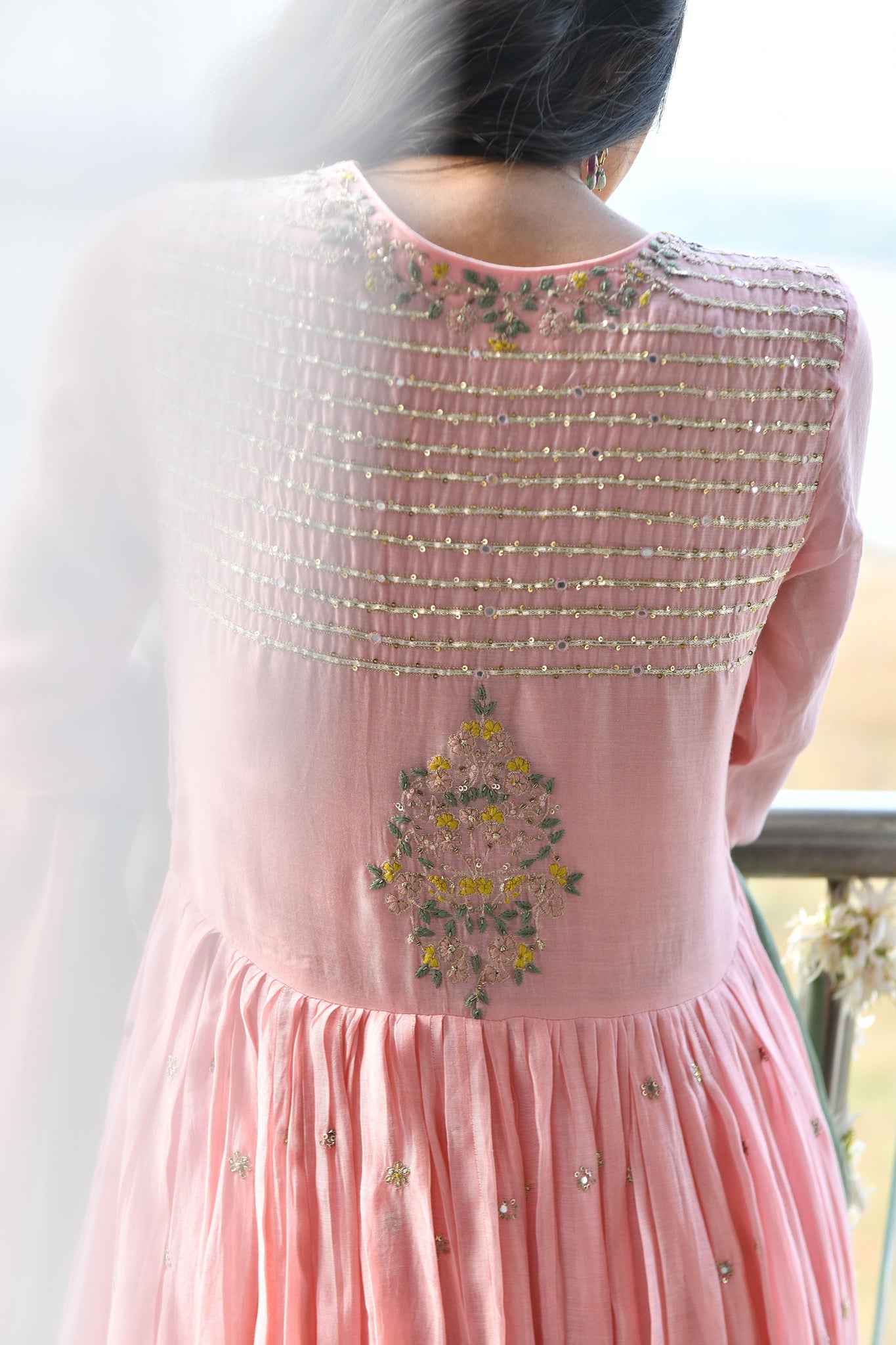 Charm Pink Anarkali Set