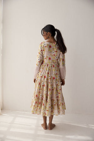 Lotus Pink chanderi dress