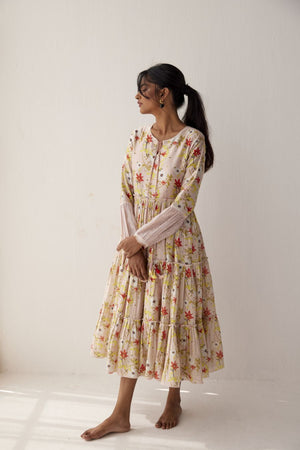 Lotus Pink chanderi dress