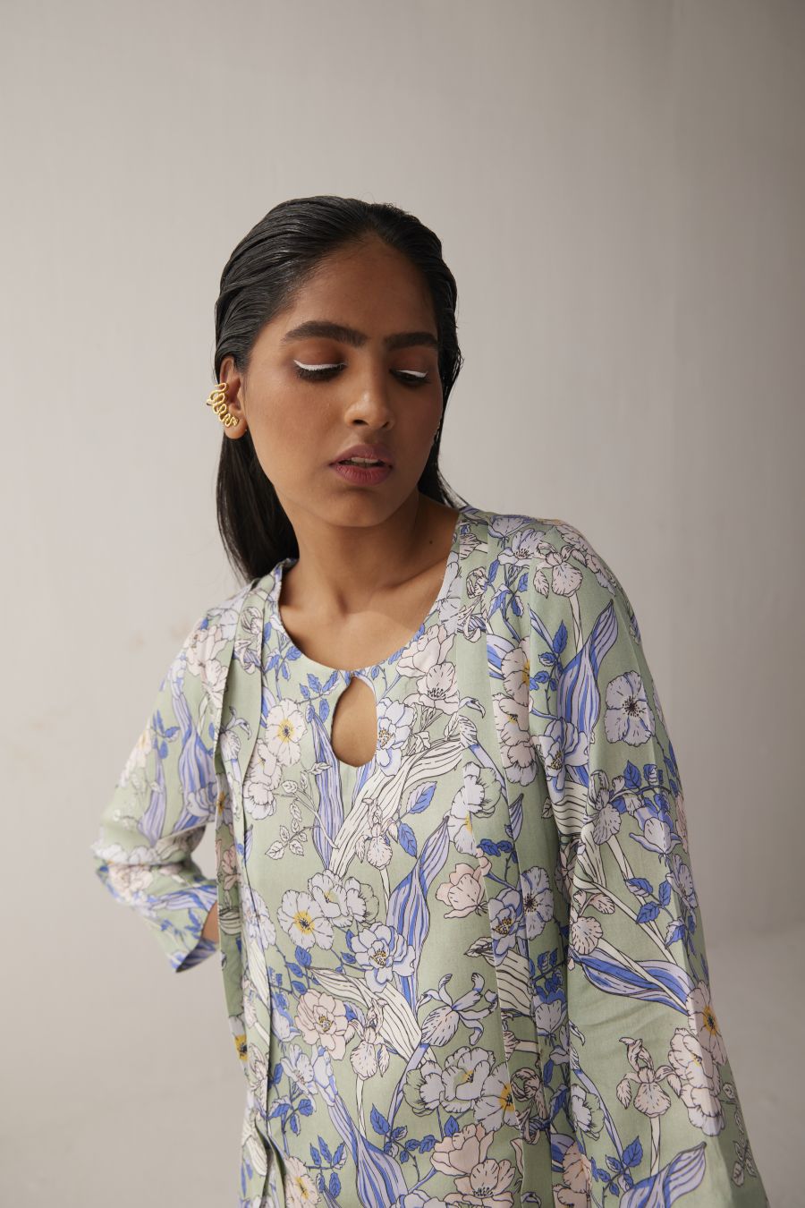 Granite Green straight kurta set