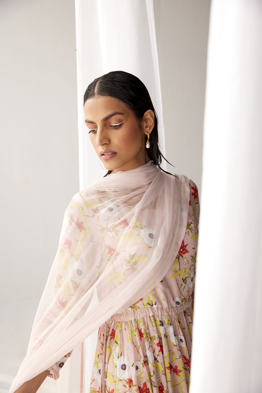 Lotus Pink anarkali set