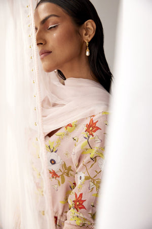 Lotus Pink anarkali set
