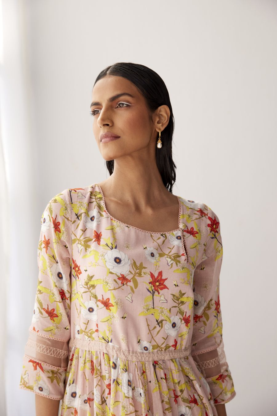 Lotus Pink anarkali set